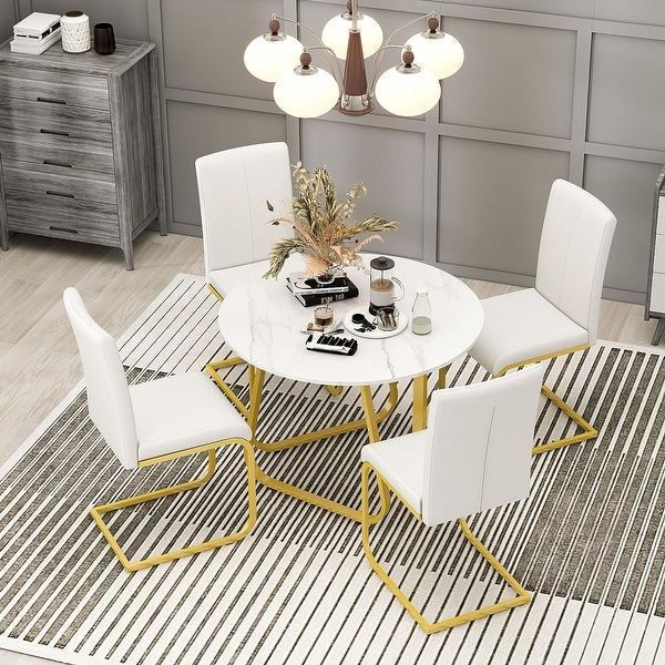 4-Piece Kitchen Dining Table Sets with table and 3 Stools - On Sale ...