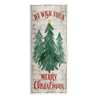 Stupell Merry Christmas Sheet Music Wall Plaque Art Design By Natalie 