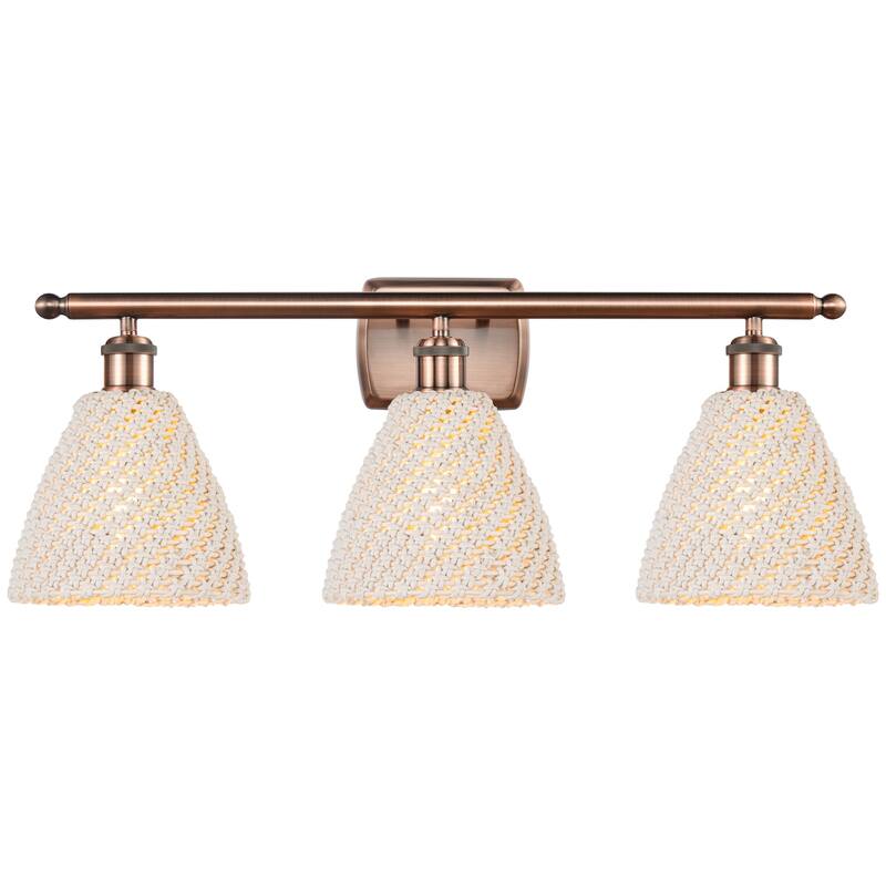Innovations Lighting 516-3W-11-28 Bristol Natural Vanity Bristol - Antique Copper / Natural