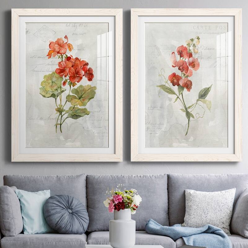 Linen Geranium-Premium Framed Print - Ready to Hang