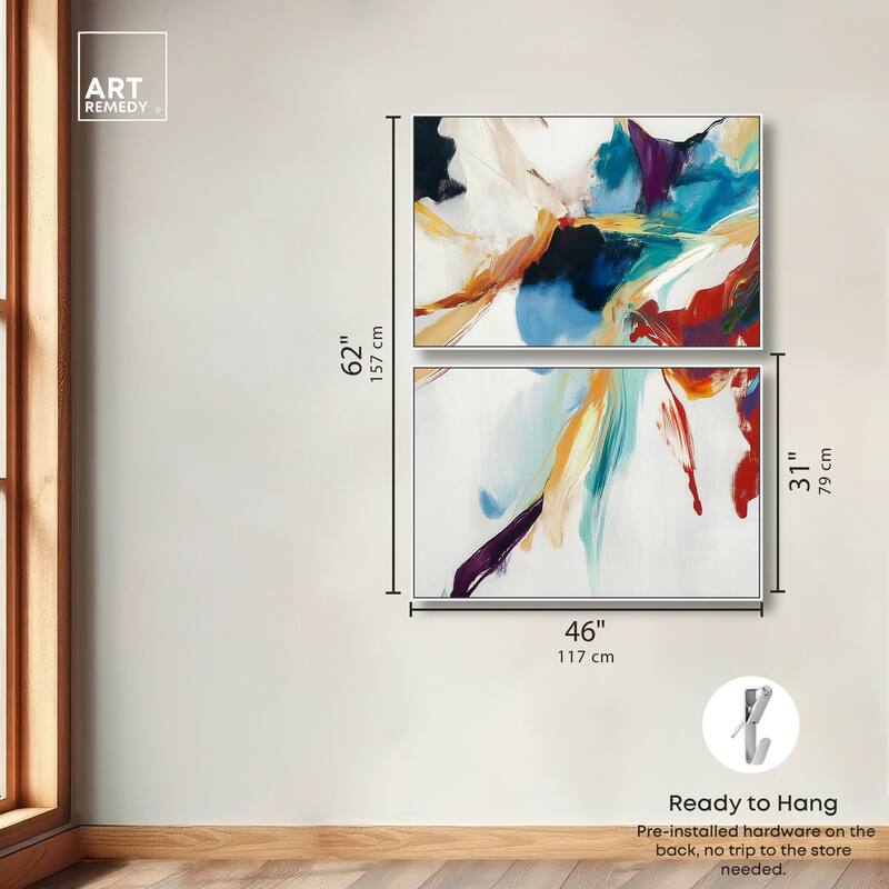 Vibrant Palette II Canvas Set of 2 by Art Remedy