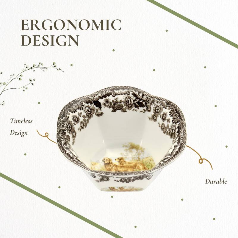 Spode Woodland 6 in Nut Bowl Assorted Animal - 6 Inch