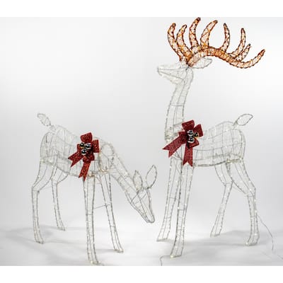 Christmas 3 ft. Flex Micro LED Deer, 2 Piece Set