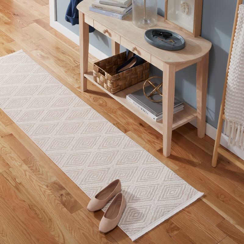 TOWN & COUNTRY EVERYDAY Rein Solid Diamond Everwash Washable Non-Slip Backing Area Rug