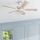 preview thumbnail 1 of 15, The Gray Barn Grumio Distressed White 52-inch Ceiling Fan with 5 Barnwood Blades 52-inch - Distressed White - Hardwired