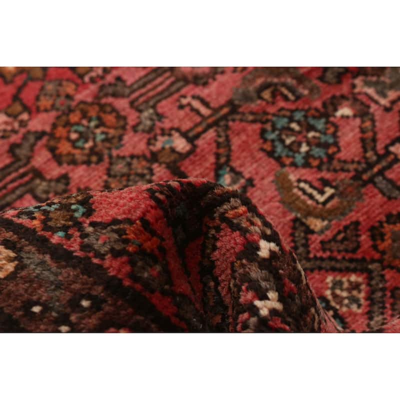 ECARPETGALLERY Hand-knotted Andelz Red Wool Rug - 3'3 x 9'3