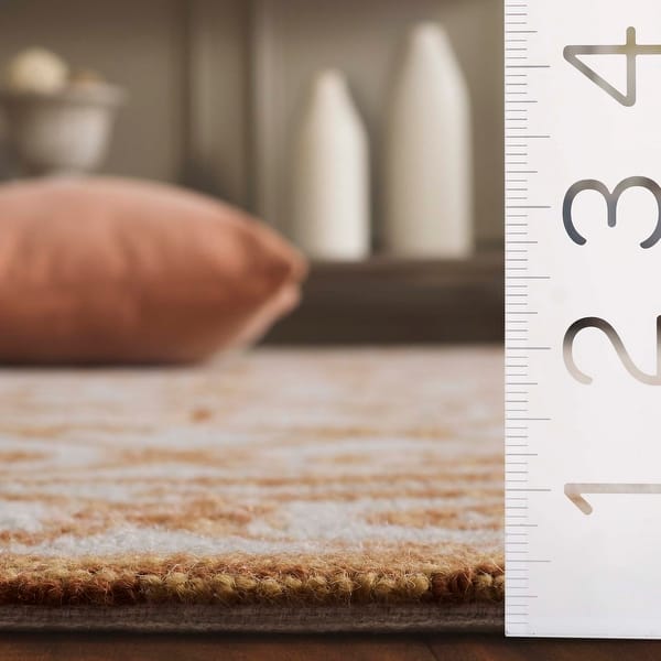 dimension image slide 3 of 5, Safavieh Hand-hooked Chelsea Cherrelle Country Oriental Wool Rug