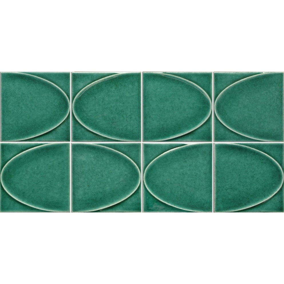 Emser Tile Mizu - 8" x 16" Square Mosaic Wall Tile - Glossy Tile