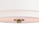 preview thumbnail 13 of 16, Burnaby Mid-Century Modern Ceiling Mount Light White Linen Drum Shade