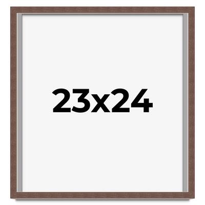 23x24 Shadow Box Frame Brown | 1.125 inches Deep Real Wood Rustic