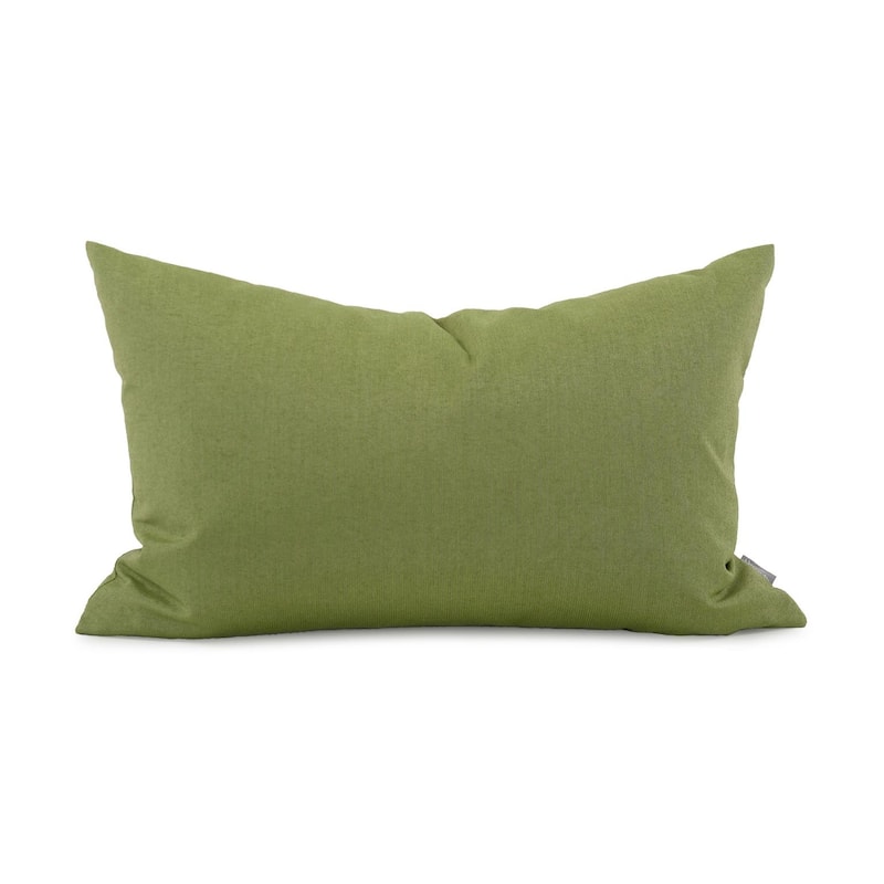 Allan Andrews Indoor/Outdoor 14" x 22" Rectangular Accent Pillow with Cover, Seascape Collection - Moss