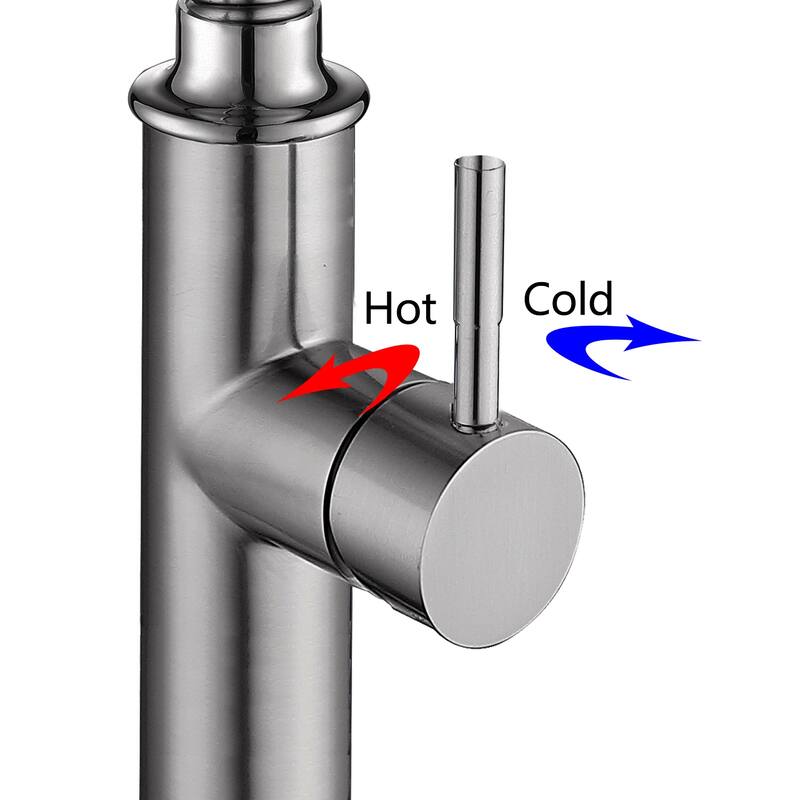 Topcraft High-arc Stainless Steel kitchen Sink Faucet