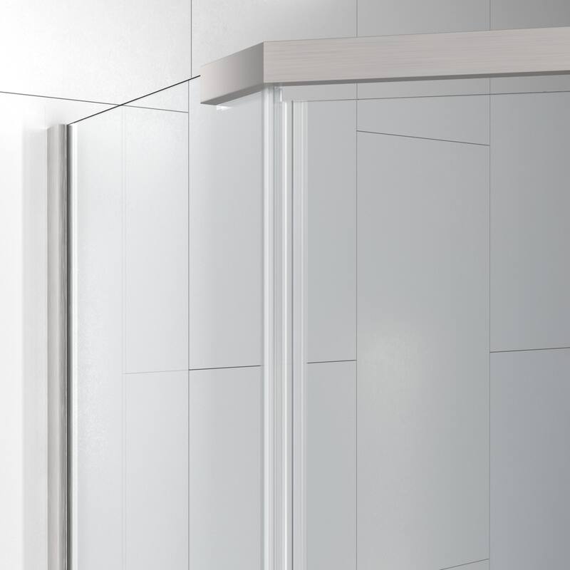 i-Homare 38 in. x 38 in. x 72 in. Semi-Frameless Pivot Shower Enclosure