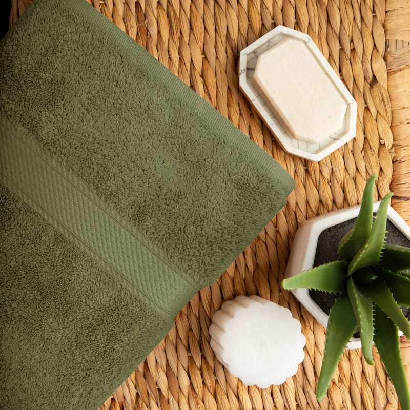 Superior Egyptian Cotton Pile Heavyweight Bath Towel Set of 2