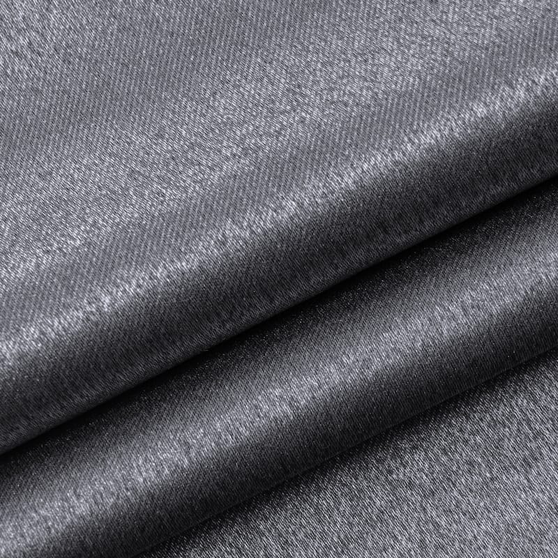 Dainty Home Brookville Metallic Sheen Blackout Grommet Single Panel Extra Wide Curtains