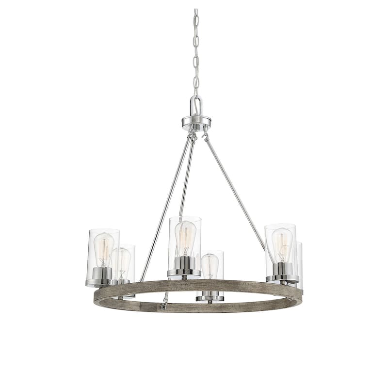 Meridian M10070 5 Light 27" Wide Ring Chandelier
