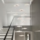 preview thumbnail 33 of 33, Modern Chandelier Dimmable Gold LED Pendant Light for High Ceiling Foyer Staircase Villa Entrances