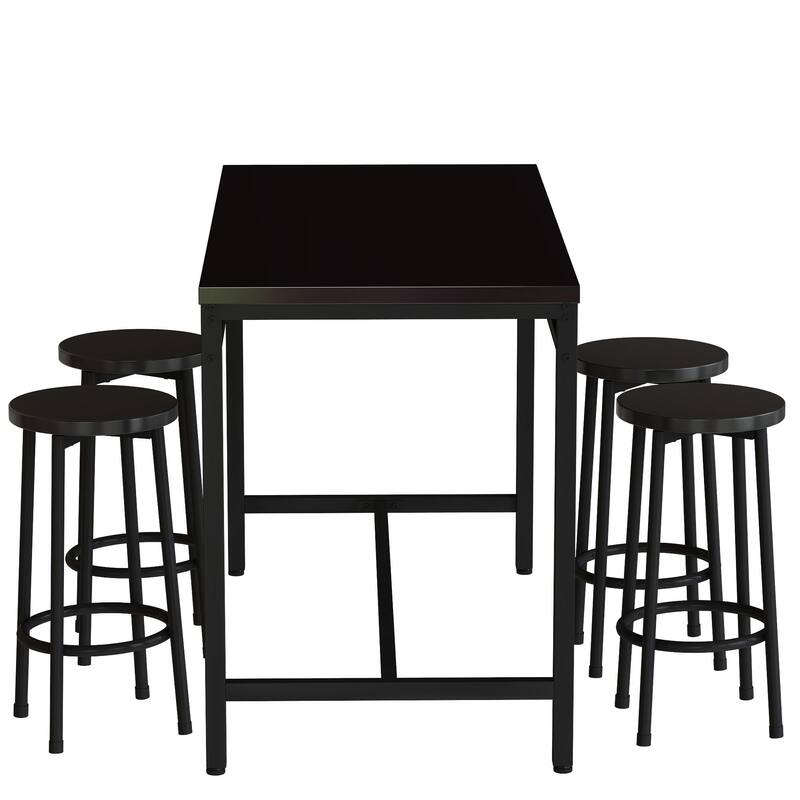 5-Piece Kitchen Counter Height Table Set