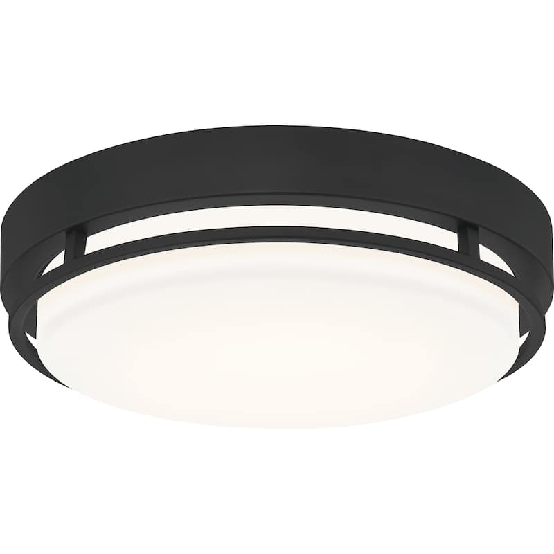 Hale Integrated LED Earth Black Flush Mount
