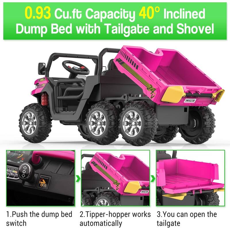 Ride On Dump Truck for Kids Ride On Car with Remote Control
