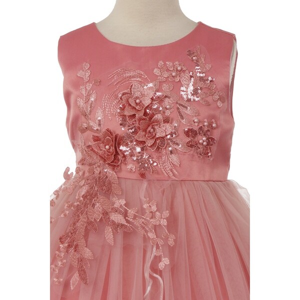 dusty rose girl dresses