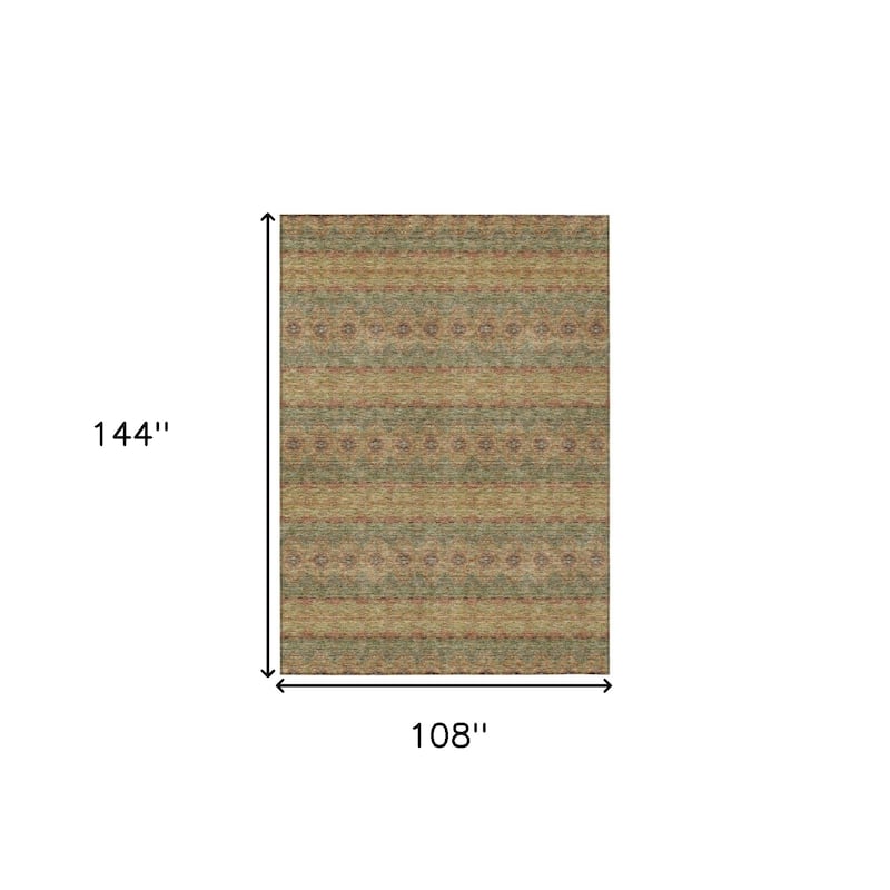 HomeRoots Floral Medallion Transitional Rectangle Outdoor Rug