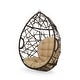 preview thumbnail 8 of 16, Cayuse Wicker Tear Drop Hanging Chair by Christopher Knight Home