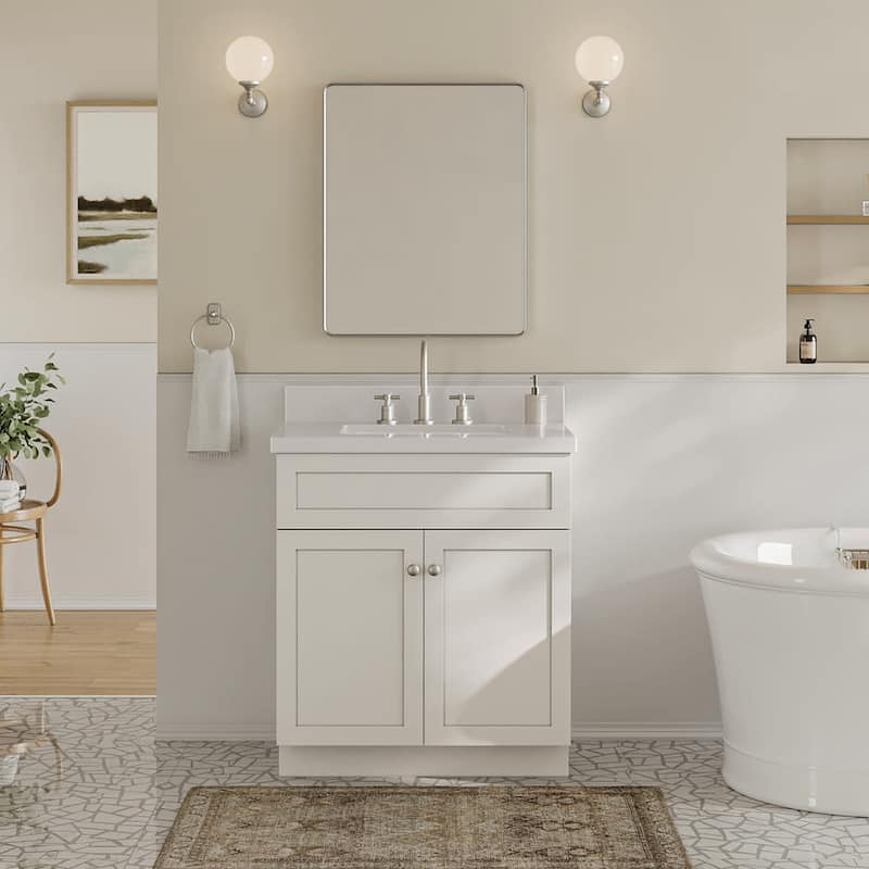 Ariel F031SWQRVO Hamlet 31" Free Standing Single Basin Vanity Set with