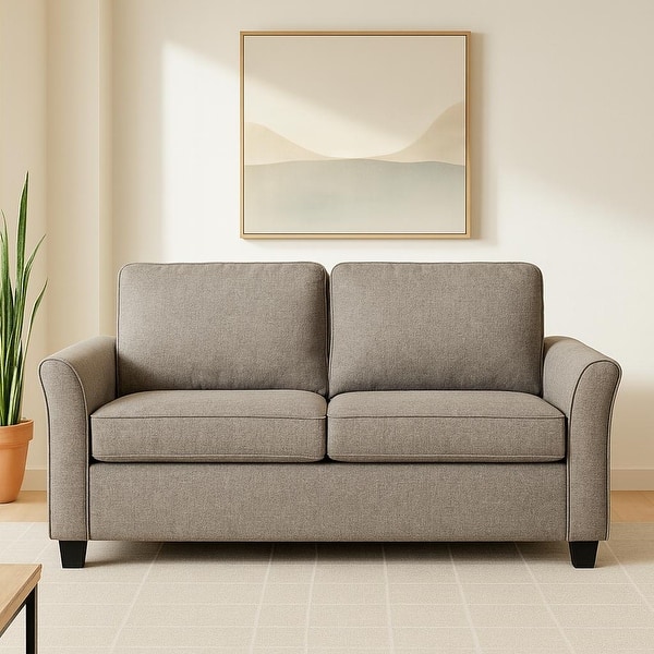 Primo International - Honor 73 in. Dark Grey Full Sofa Bed with USB