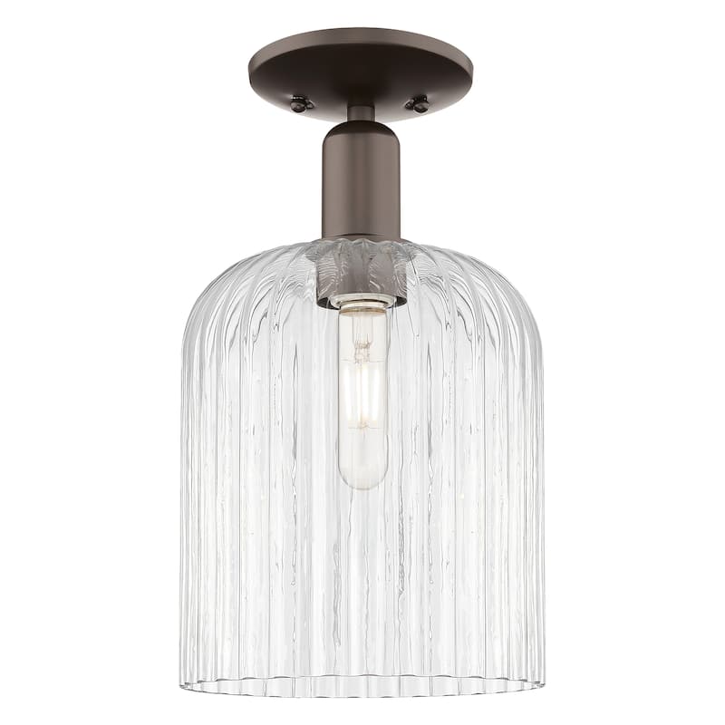 Innovations Lighting Endless Possibilities Arcadia - Bridal Veil - 1 Light 8" Semi-Flush Mount
