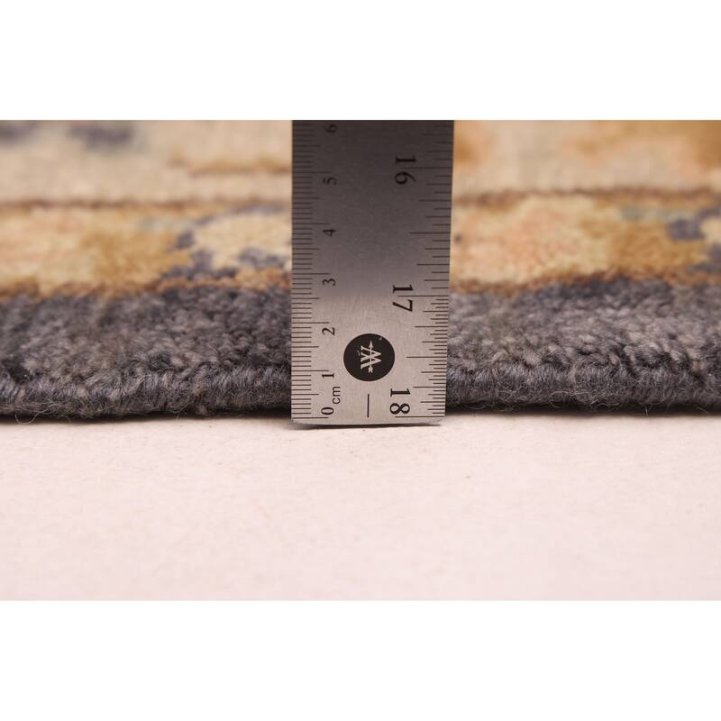 ECARPETGALLERY Hand-knotted Jules Serapi Indigo Wool Rug - 7'11 x 9'9