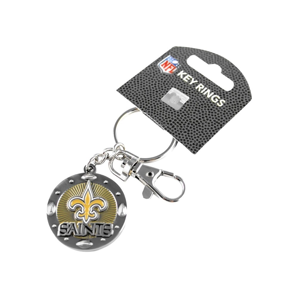 Shop Nfl New Orleans Saints Sports Team Logo Impact Metal Key Ring Clip Keychain Overstock 19407180