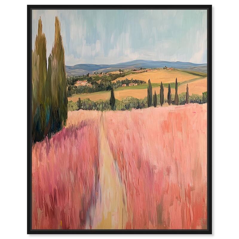 Cypress Path Canvas by Art Remedy - Black - 30" x 36"