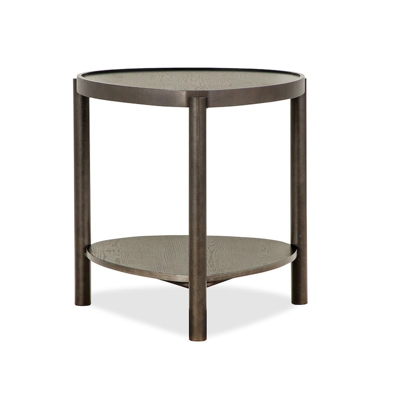 Magnussen Home Hadleigh Black Coffee Bean Shaped Accent End Table - 29''W x 24.75''D x 25''H - 29''W x 24.75''D x 25''H