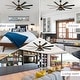 preview thumbnail 16 of 20, Chichoice 65" Industrial Caged Ceiling Fan with Light and Remote, 6-Speed DC Motor Large Ceiling Fan
