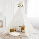 preview thumbnail 5 of 8, Costway 85'' Height 5 Sides Huge Lace Play Tent for Kids Adult Wedding - 80.5" x 75" x 85"(L x W x H)