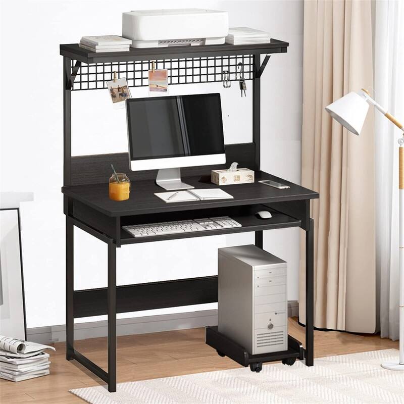 Computer Desk with Hutch
