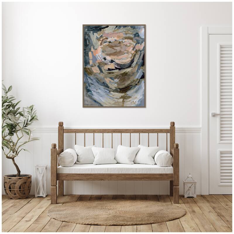 Kate and Laurel Sylvie Revival Print Framed Canvas by Leah Nadeau