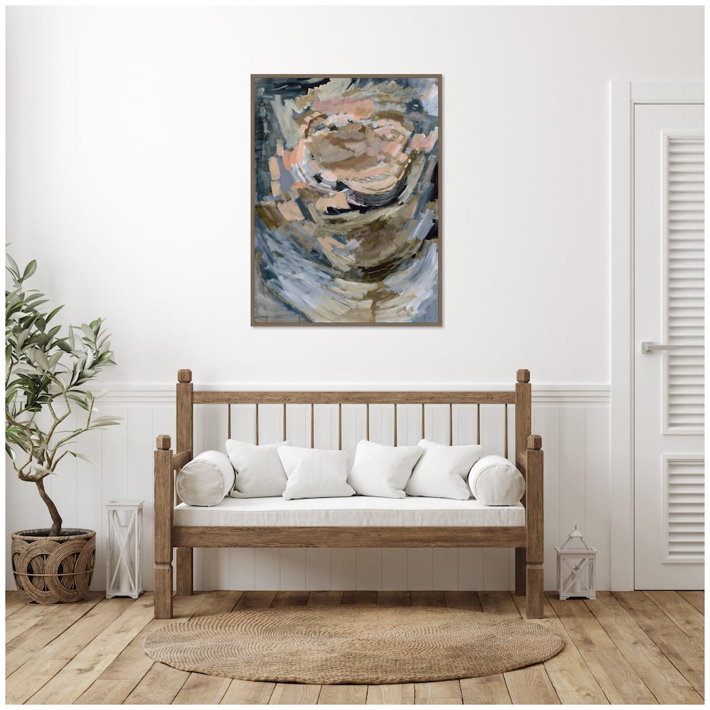 Kate and Laurel Sylvie Revival Print Framed Canvas by Leah Nadeau