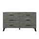 preview thumbnail 24 of 34, CraftPorch Corduroy 4-pieces Mid-Century Modern Grey Bed with Dark Grey Furniture Bedroom Set