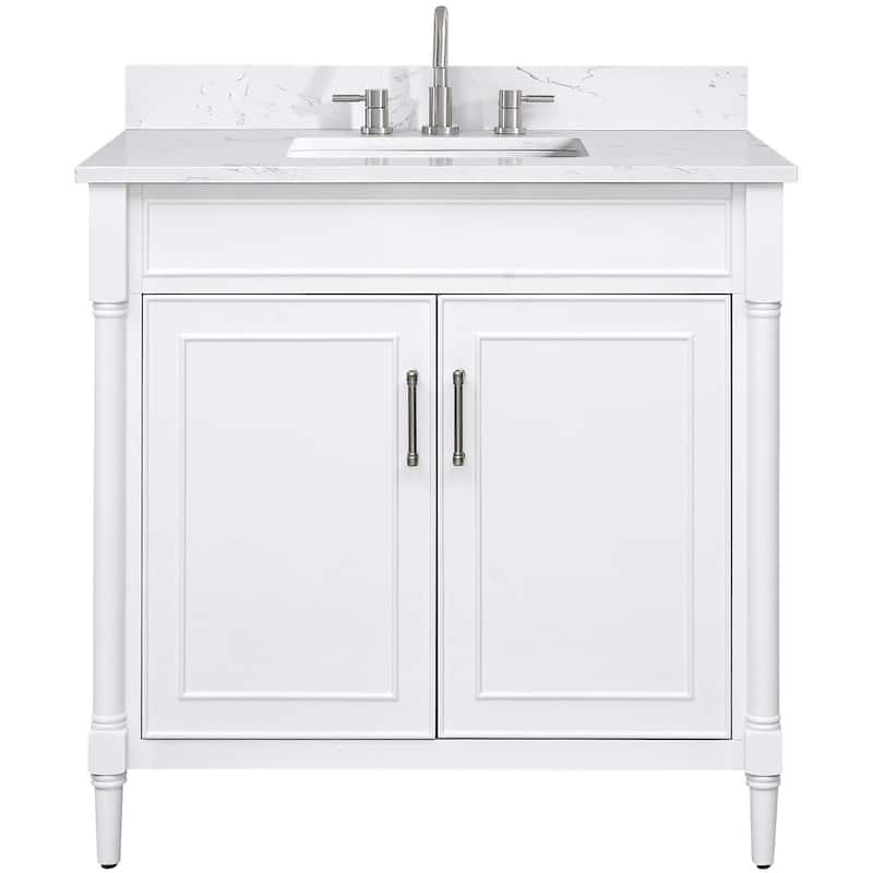 Avanity BRISTOL-VS37-E Bristol 37" Free Standing Single Basin Vanity - White - Colored