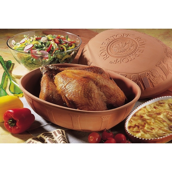 Romertopf by Reston Lloyd Classic Series Glazed Natural Cooker/Roaster Turkey Extra Large Size