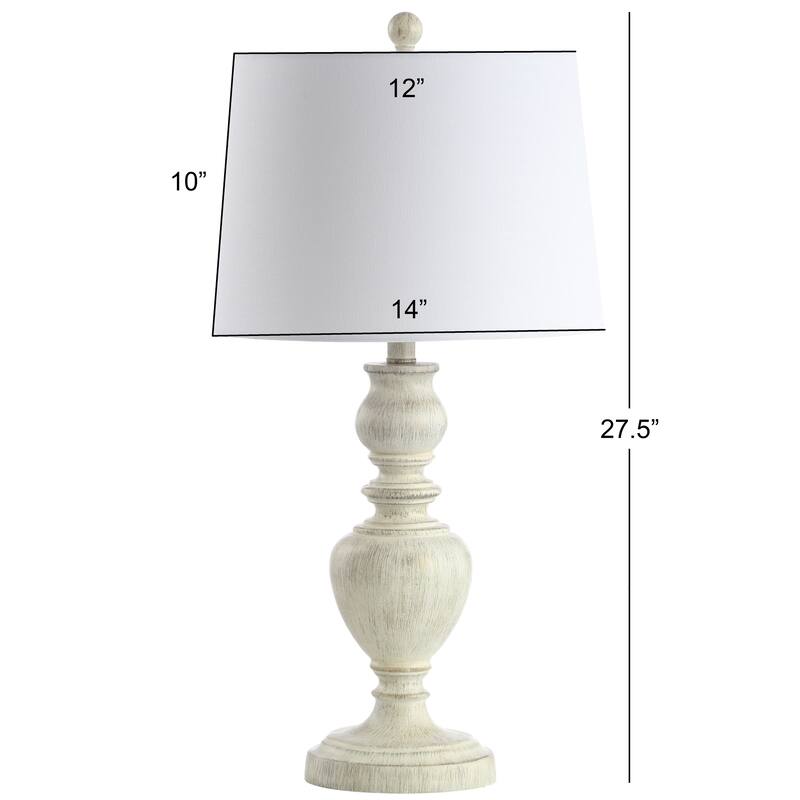 SAFAVIEH Lighting Zlate 28-inch White LED Table Lamp (Set of 2) - 14"x14"x27.5" - 14Wx14Dx28H
