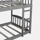preview thumbnail 9 of 39, Twin Over Twin Bunk Bed with Slide, House Bed with Slide