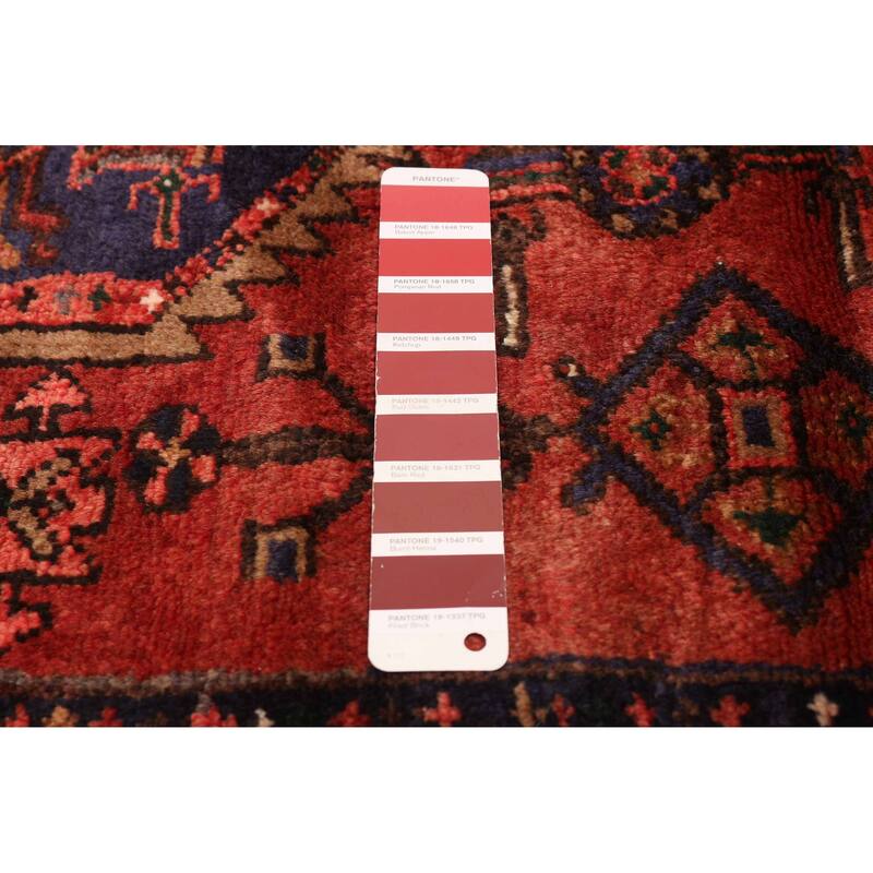 ECARPETGALLERY Hand-knotted Andelz Red Wool Rug - 4'4 x 6'6