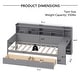 preview thumbnail 36 of 34, Twin Size Daybed All in One Daybed with Shelves Desk Drawers