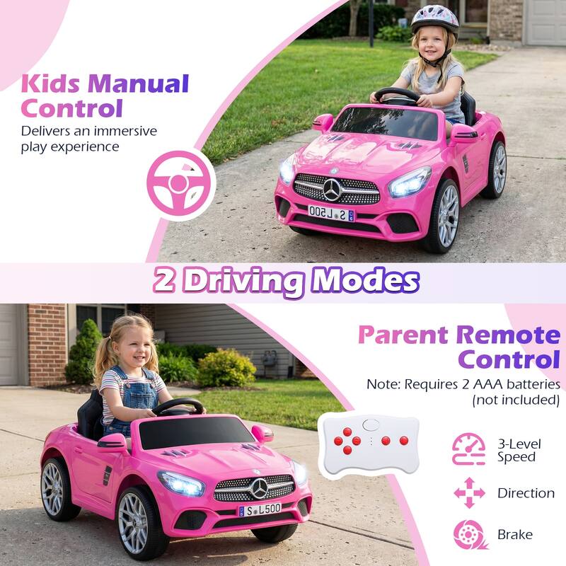 Gymax Licensed Mercedes-Benz SL R231 Kids Ride on Car 12V Electric
