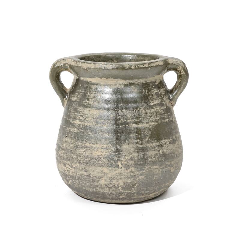Rustic Farmhouse Brown Jug Terracotta Vase (Single)