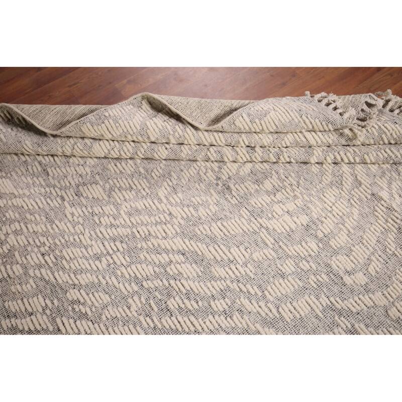 All-Over Abstract Moroccan Area Rug Handmade Wool Carpet - 5'11"x 8'10"