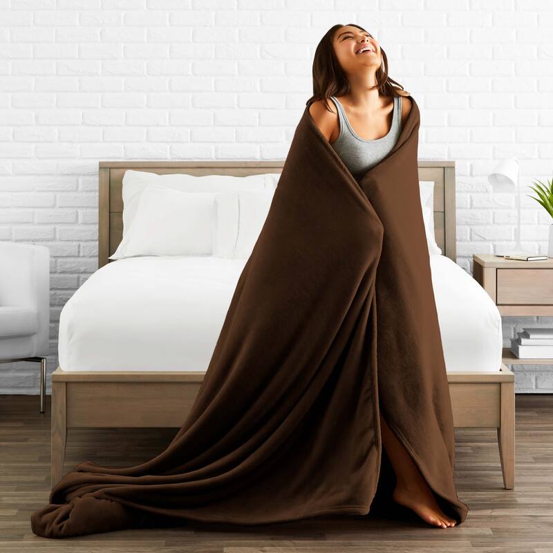 Bare Home Microplush Fleece Blanket - Ultra-Soft - Cozy Fuzzy Warm